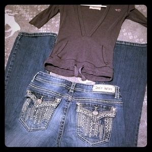 Denim couture jeans